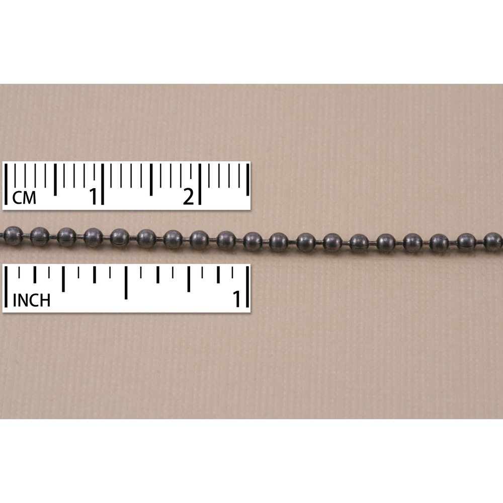 Chain & Clasps Dungeon Finish Ball Chain, by the Inch